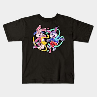 Couple Happy Rabbit Kids T-Shirt